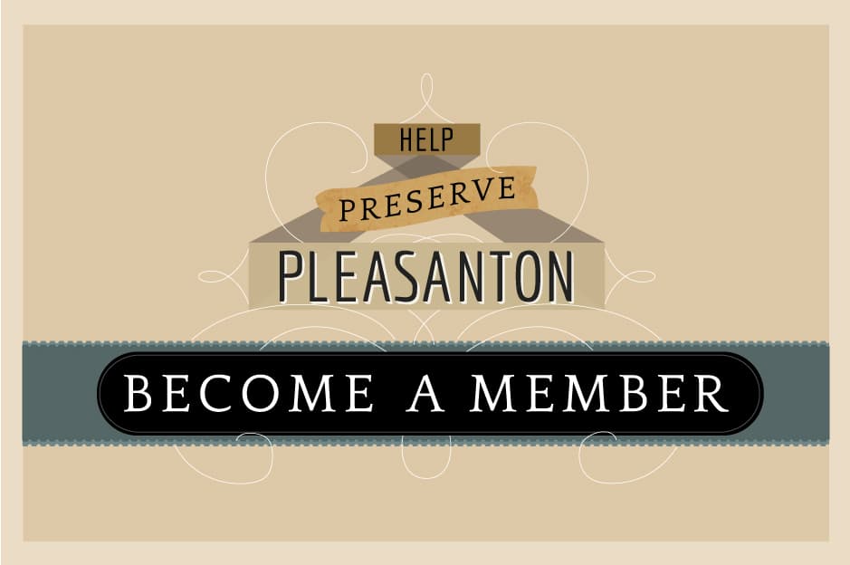 A sign reading "Help preserve Pleasanton"